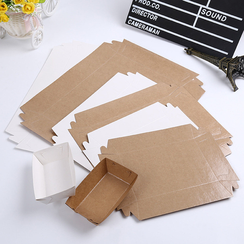 Kraft Paper Box - 30 Buah Kotak Kemasan Sekali Pakai
