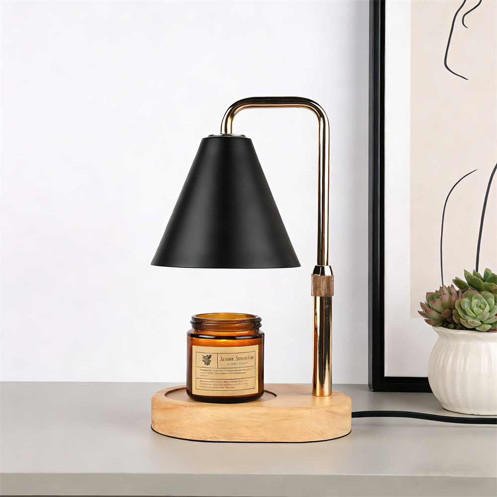Candle Souvenir - Lampu Pemanas Lilin Hitam dengan Timer,