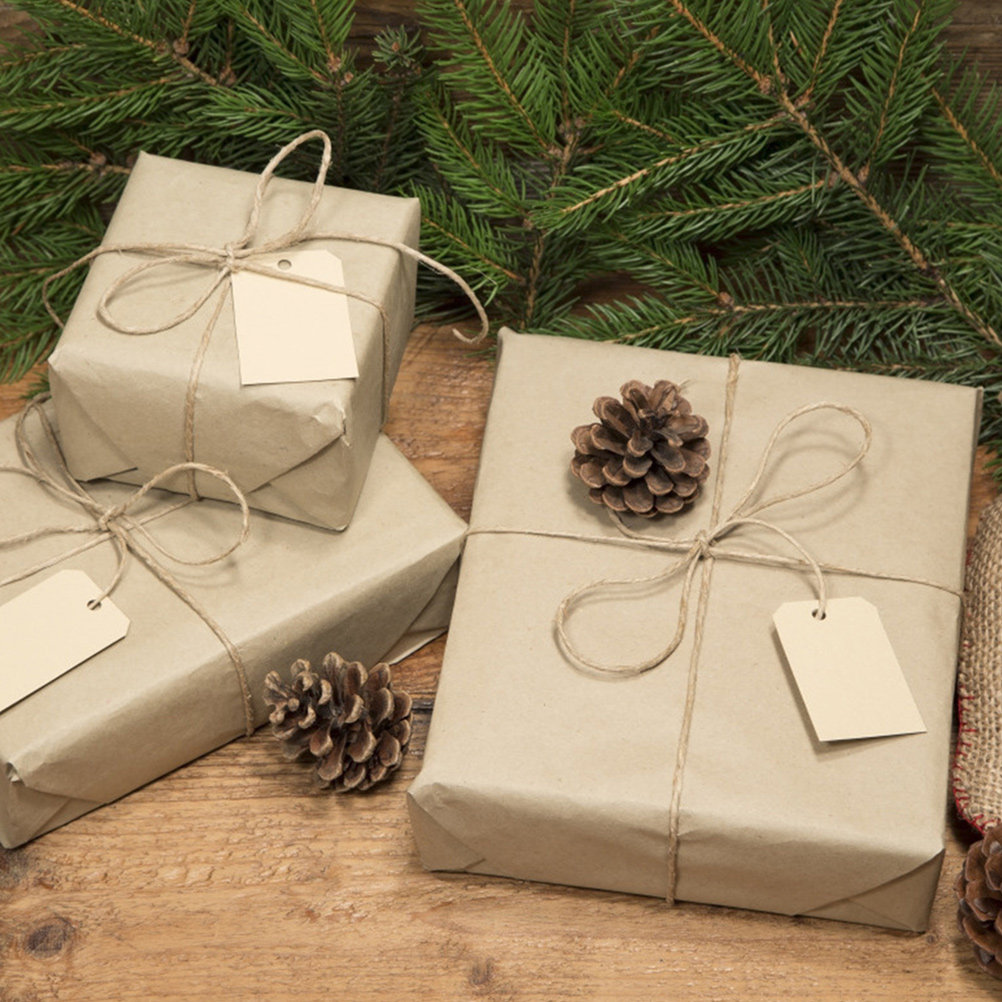 Kraft Paper Box - Gulungan Kertas Kraft 50M, Warna Cokelat,