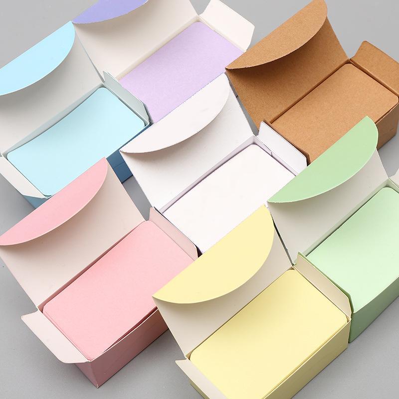 Kraft Paper Box - 100 Lembar Kotak Hadiah Kertas Kraft