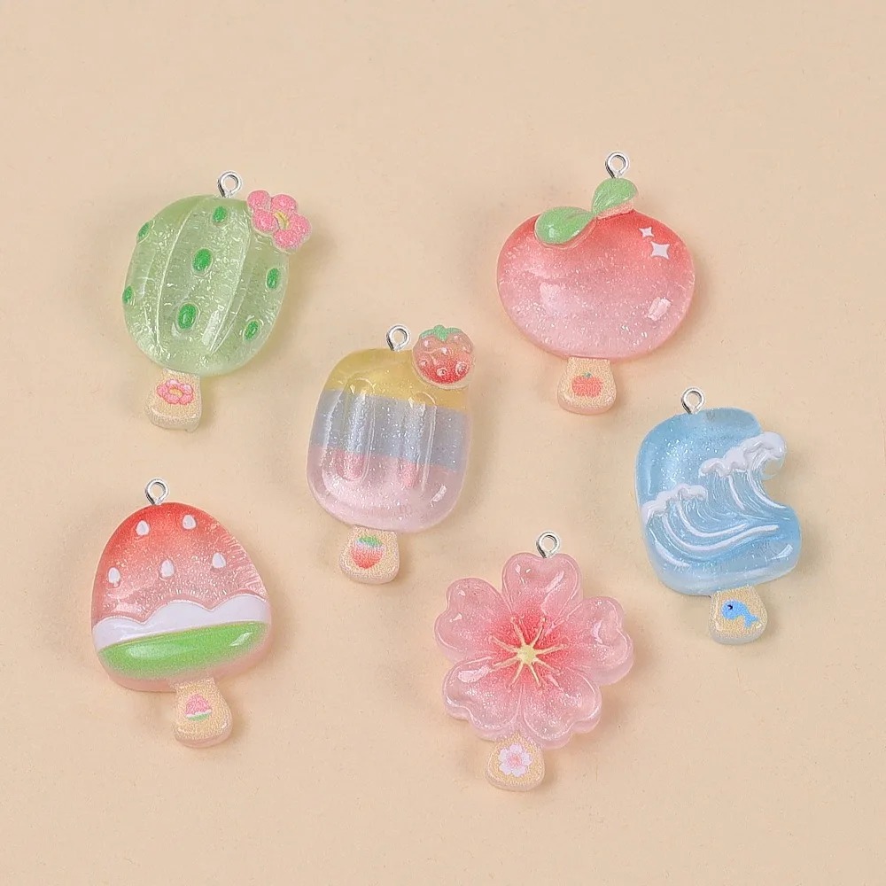 Candle Shop - 10Pcs Liontin Resin Es Krim Kawaii
