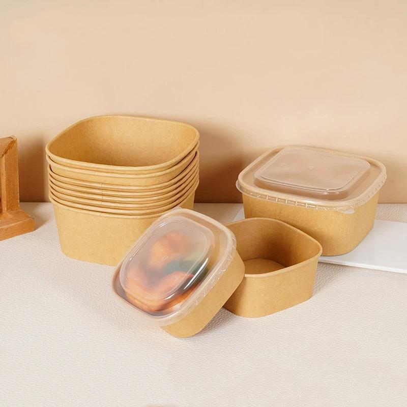 10 Buah Kotak Makan Siang Seka - Kraft Paper Box ulasan dan harga