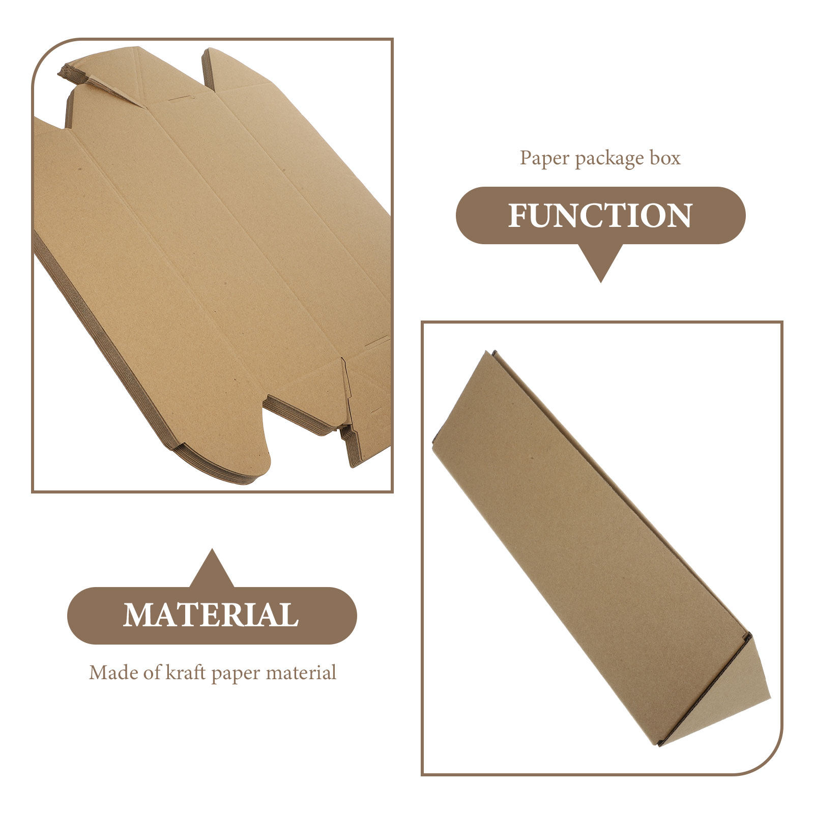 10 Buah Tabung Kertas Kraft Se - Kraft Paper Box ulasan dan harga